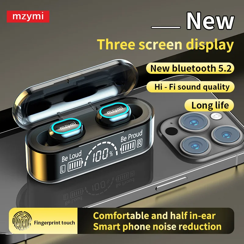 

mzymi G35 Wireless Bluetooth Earbuds Hifi Sound Sport Gaming Headsets TWS Earphone LED Display Waterproof Headphones For XIAOMI