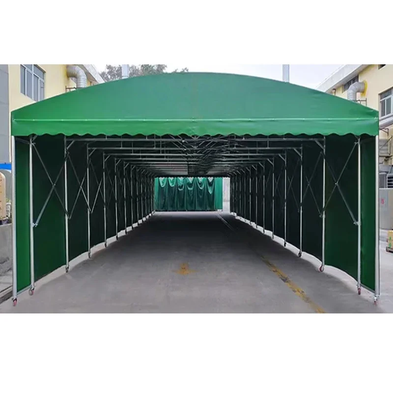 

Movable Push-Pull Electric Event Sliding Sunshade Canopy Outdoor Large Warehouse Storage Shelter Tent