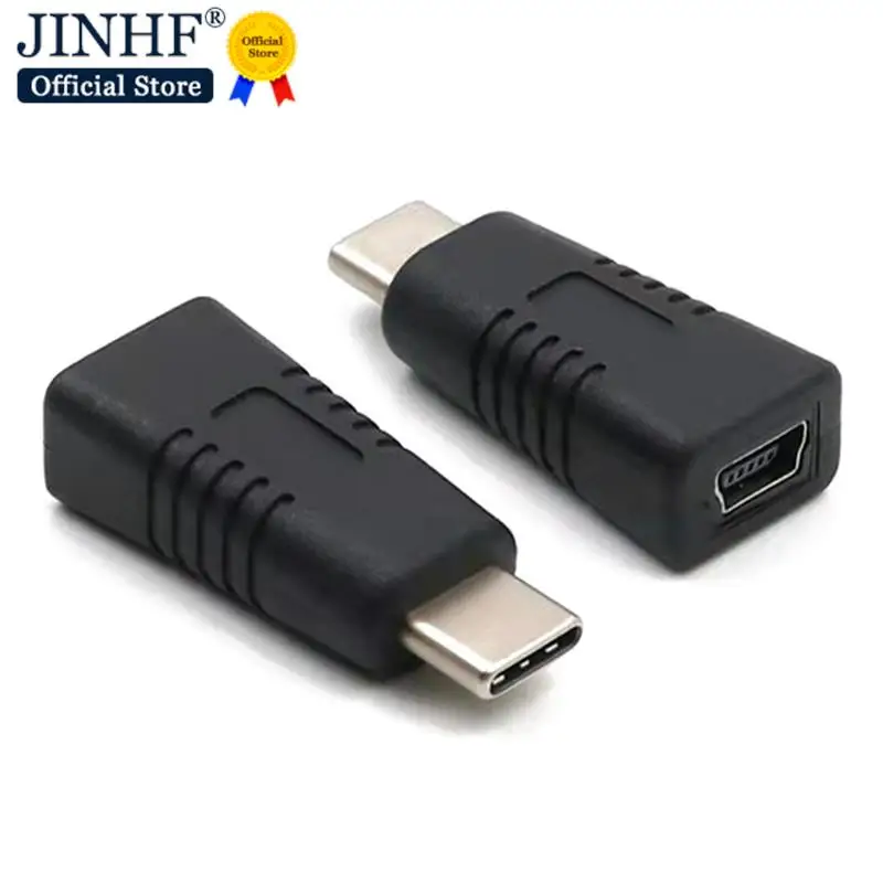 Mini USB Female To Type C Male Adapter Mini T Type Female To Data Cable Charging Adapter