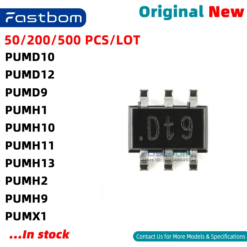 PUMH1 PUMH9 PUMH2 PUMD9 PUMH11 PUMH13 PUMX1 PUMH10 PUMD12 PUMD10 TSSOP-6 Bipolar Transistor New Original