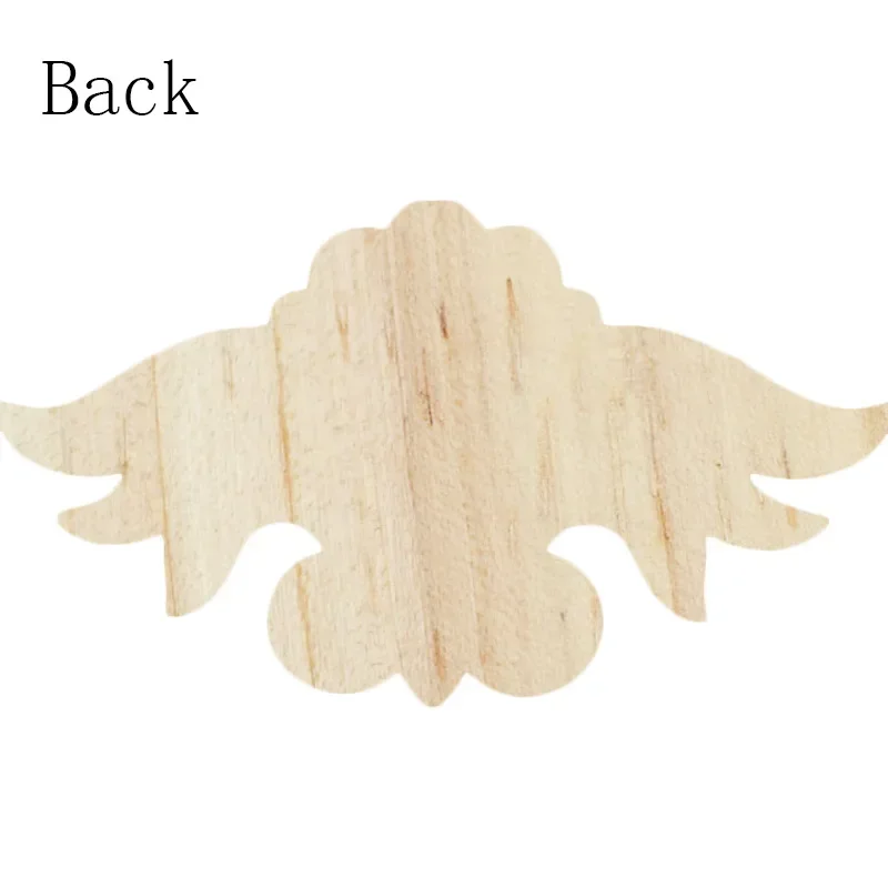 8-17cm Wood Carved Onlay Applique Frame Doors Wall Decorate Furniture Decorative Accessories Home Decoration Accessories