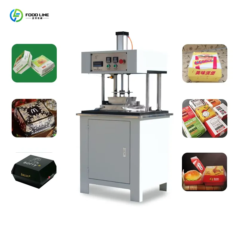 Customized Full Automatic Multi Grid 1 2 3 4 Grids Pe Coated Take Away Paper Lunch Fast Food Box Forming Making Machine