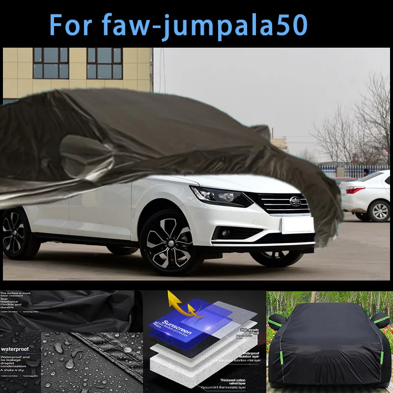 

For faw-jumopala50 Outdoor Protection Full Car Covers Snow Cover Sunshade Waterproof Dustproof Exterior Car accessories