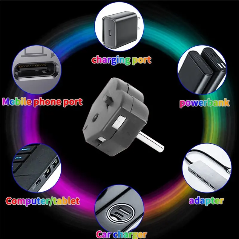 Classic-RGB Ambient Light Mini TYPE-C Automatic Light Direction Adjustable Multi-Function Night Light High Brightness