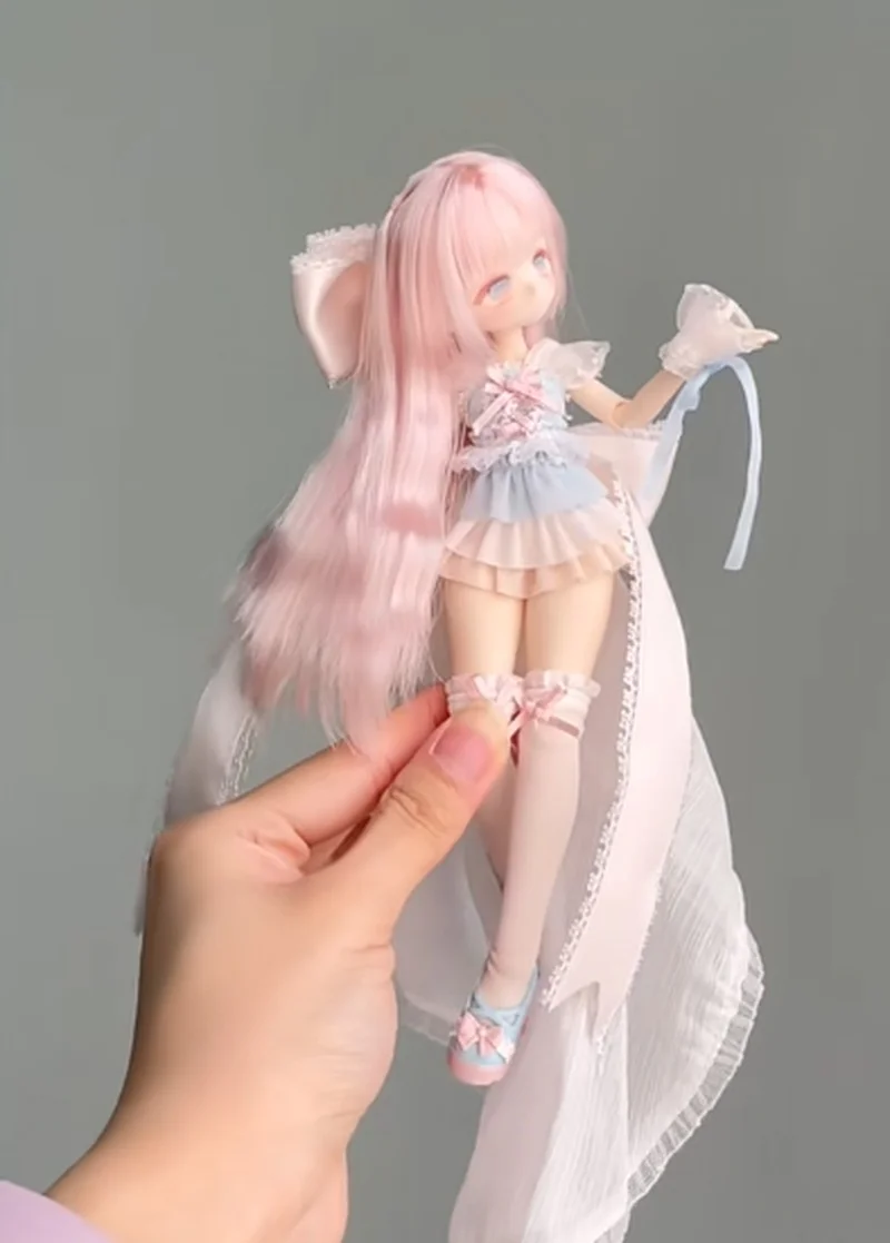 Figura coleccionable semiautomable de 8 puntos de la serie Momo Girl, juguete de moda, exhibición, regalo, coleccionistas de juguetes, artículo, caja ciega