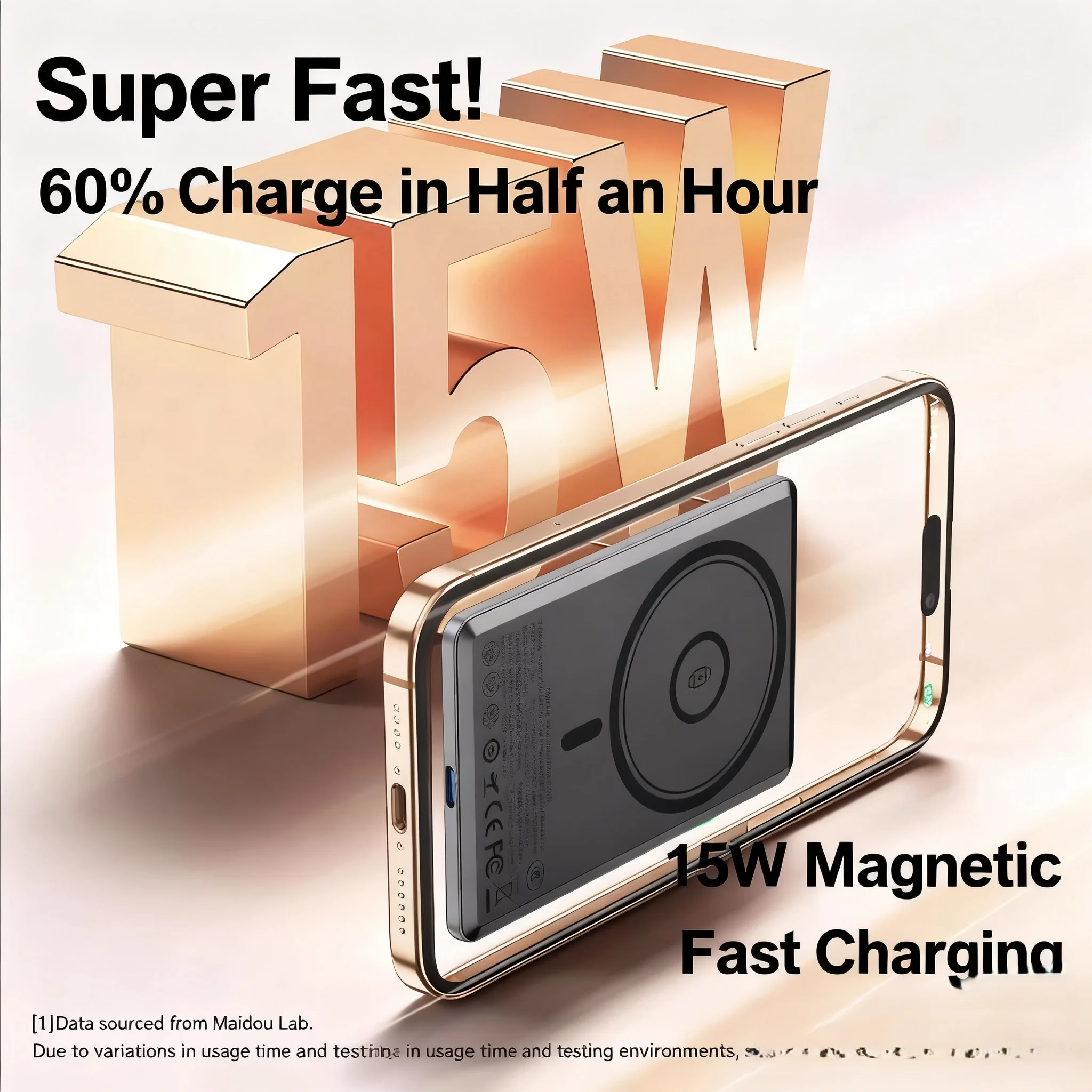 جديد الأصلي شاشة ذكية عرض شاحن لاسلكي Powerbank ل Magsafe بطارية مساعدة خارجية آيفون 17 أبل ساعة 10