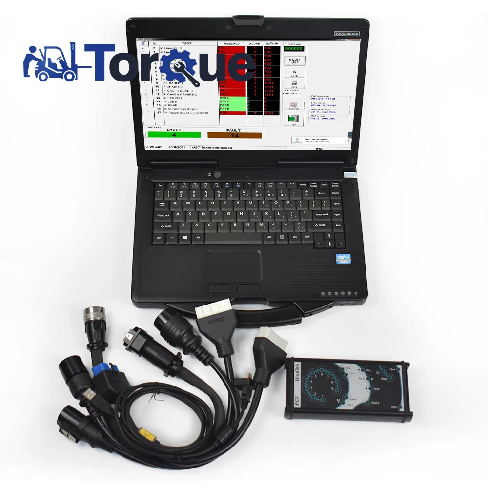 

For IVECO Eltrac EASY ECI Eltrac Truck Diagnostic Scanner Tool for IVECO ELTRAC Diagnostic Interface+FZ-G1 Tablet/cf53 laptop