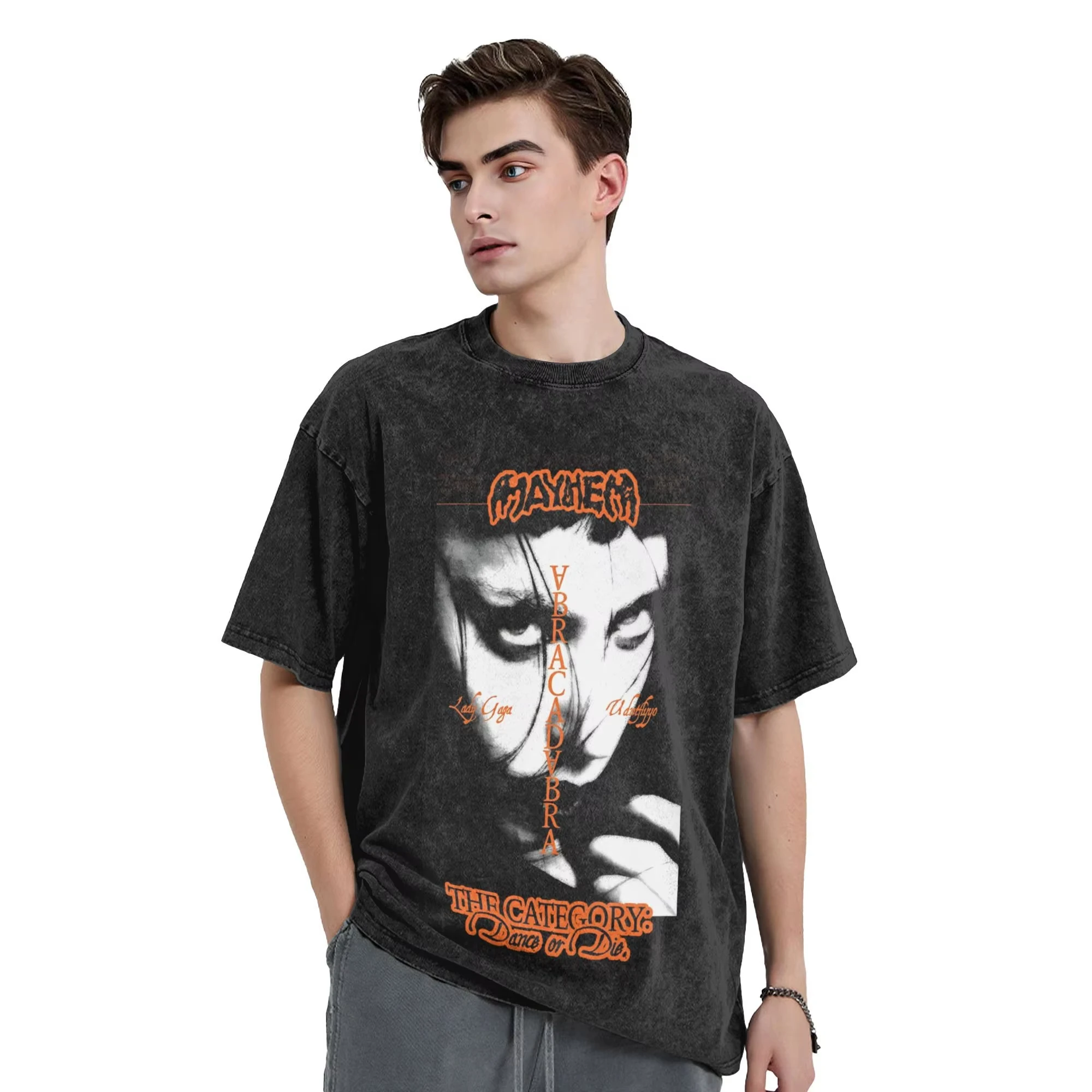 

Lady Gaga Mayhem 2025 New Album T Shirt Men Pure Cotton Amazing T-Shirts Crewneck Tee Shirt Short Sleeve Clothes Summer