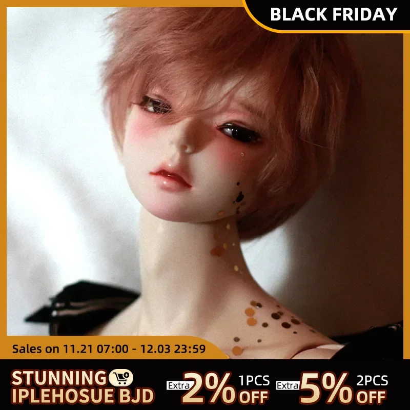 New arrival BJD SD 1/3 U-hwa Half Open Eyes Dazzling  Boys Free Eye Balls Gift  Fashion Shop