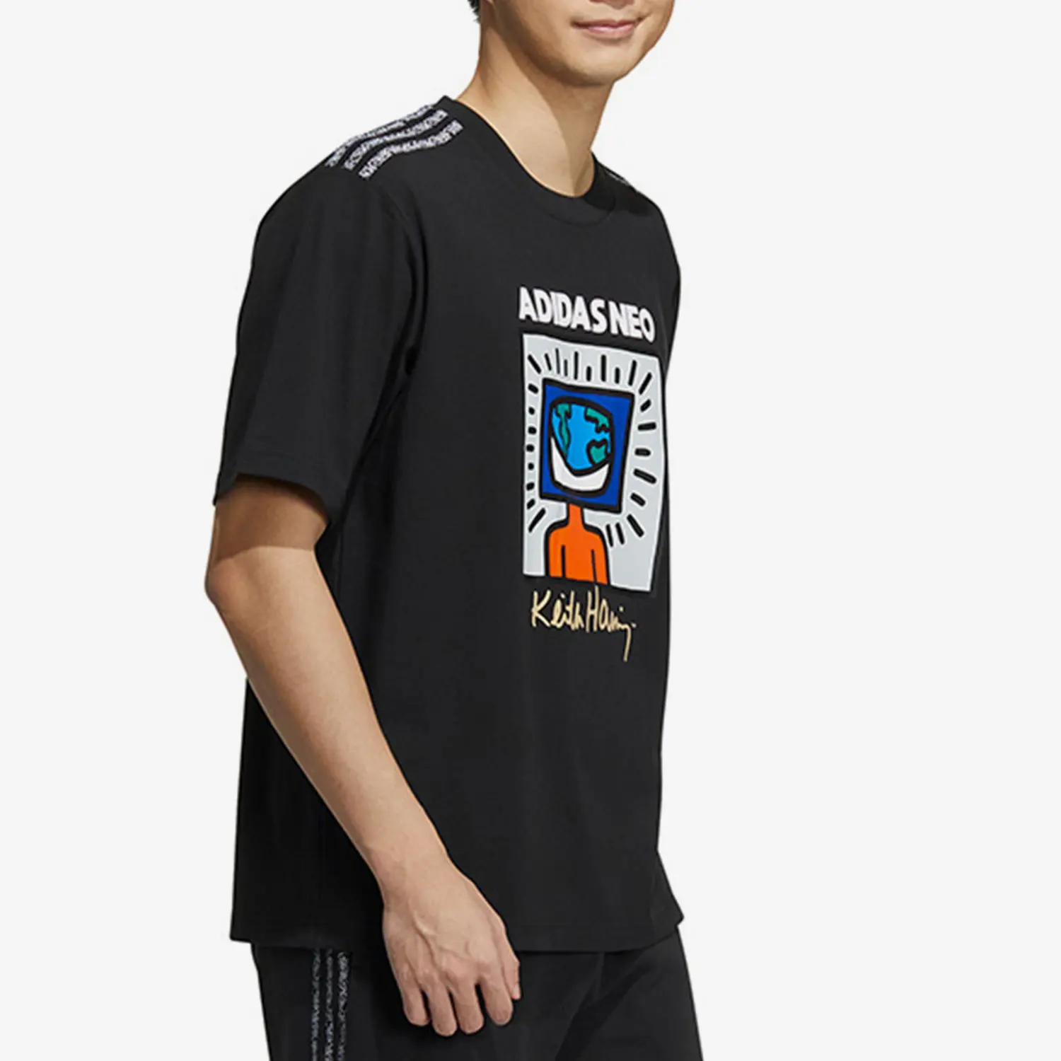 تي شيرت Adidas الرسمي الأصلي للرجال برقبة دائرية وأكمام قصيرة HD7267