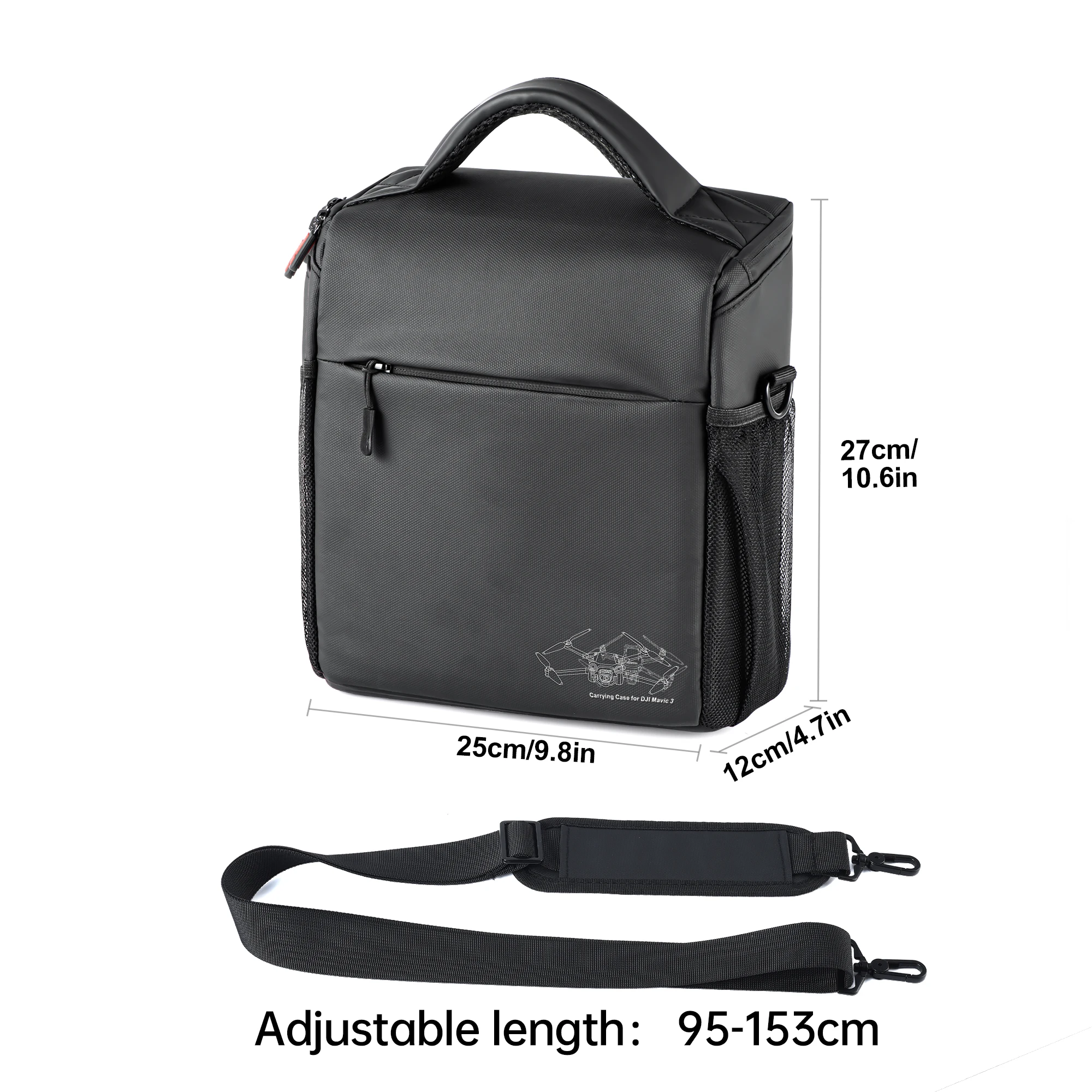 STARTRC For DJI Mini 4/3 Pro/Air 3/2S/Mavic 3 Pro Drone Storage Bag Portable Shoulder Bag Mini 4K Messenger Bag Accessories