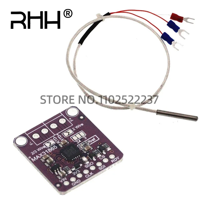 MAX31865 RTD platinum resistance temperature detector module PT100 to PT1000