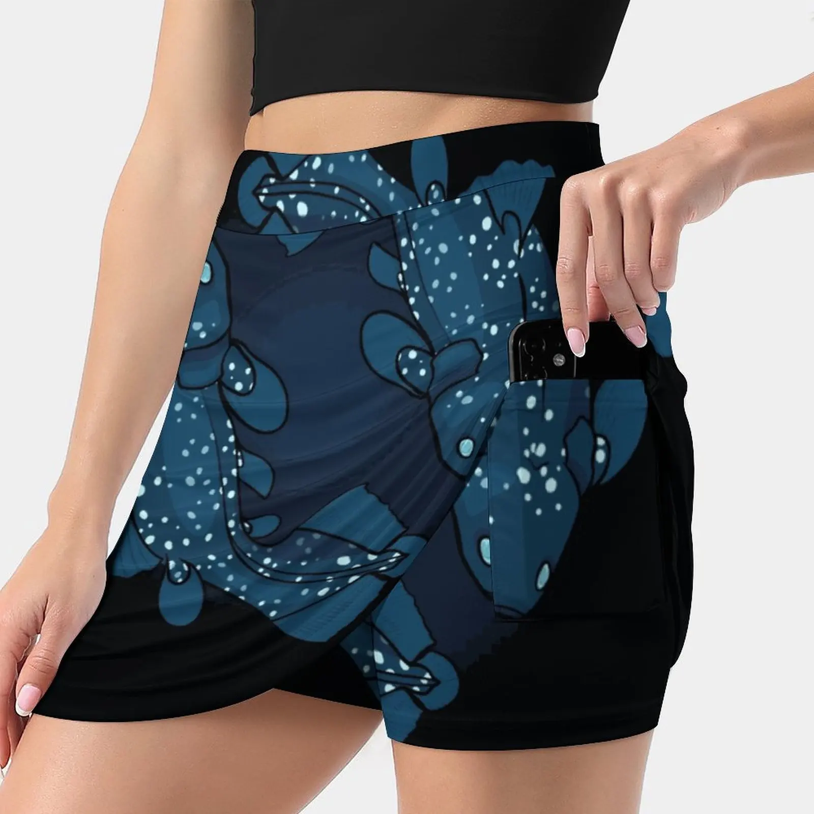 

Deep Sea Benthic Coelacanth Fish Summer Women'Sshorts Skirt 2 In 1 Fitness Yoga Skirt Tennis Skirts Coelacanth Coelacanths Deep