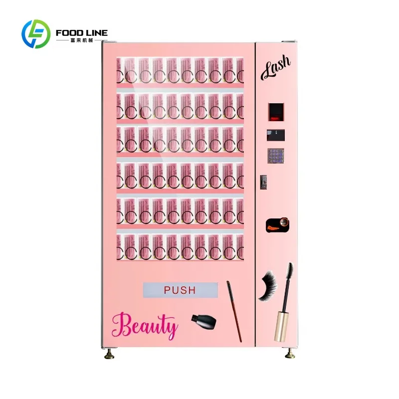America Hot Selling Women Girls Pink Eye Lashes Vending Machine for False Lashes