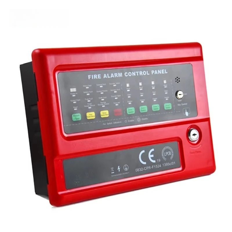 LPCB Approved 8 Zone Fire Alarm System with Smoke Detectors 2/4/8/16/32 Zone Conventional Fire Alarm Control Panel