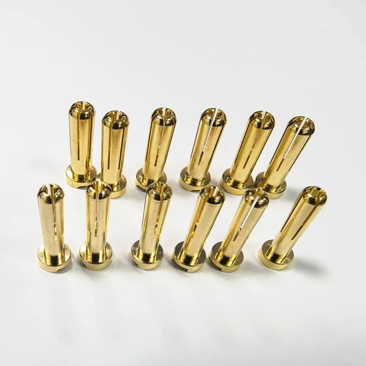 Connecteur fiche banane mâle plaqué or pour batterie RC, haute conductivité, ajustement sécurisé, Durable, 4/5mm, 2/6 pièces