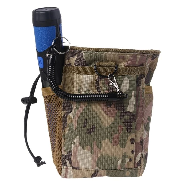 652F Camo Finds Metal Detector Accessory Portable Treasure Holder Waist Bag 800D Nylon Cordura-fabric Multipurpose