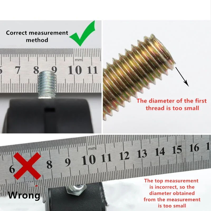 4 Pcs/Lot 1.5/2 Inch Flat/Screw M8/10 High-grade Alloy Universal Wheel Screw Flat Caster Shelf Wheel Cabinet Pulley Roller Wheel