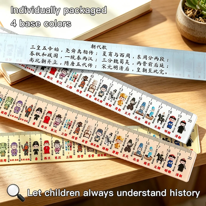 regua-reta-de-20cm-dinastias-chinesas-pequenas-reguas-de-plastico-para-criancas-escola-medicao-de-precisao-ferramenta-de-desenho-suprimentos-1-2-4-pecas