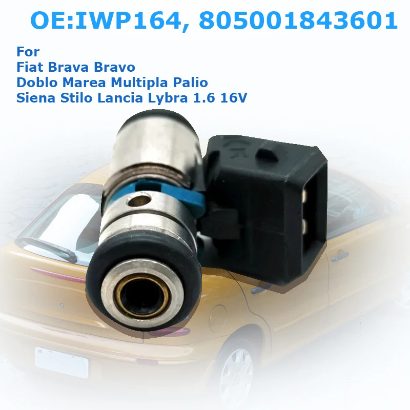 IWP164 805001843601 Fuel Injector For Fiat Brava Bravo Doblo Marea Multipla Palio Siena Stilo Lancia Lybra 1.6 16V