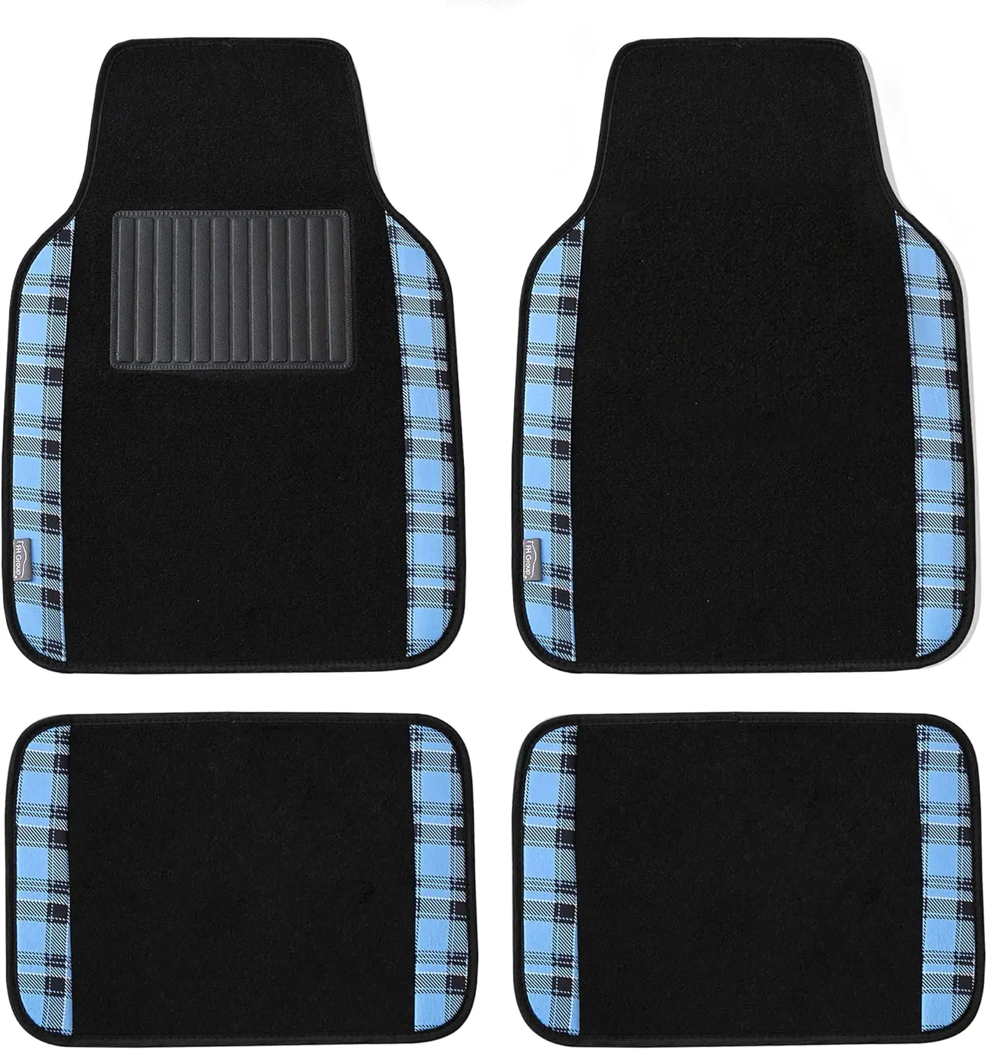 

Универсальные автомобильные коврики с клетчатой отделкой, мягкий ковер для защиты салона седанов, внедорожников и грузовиков, синий