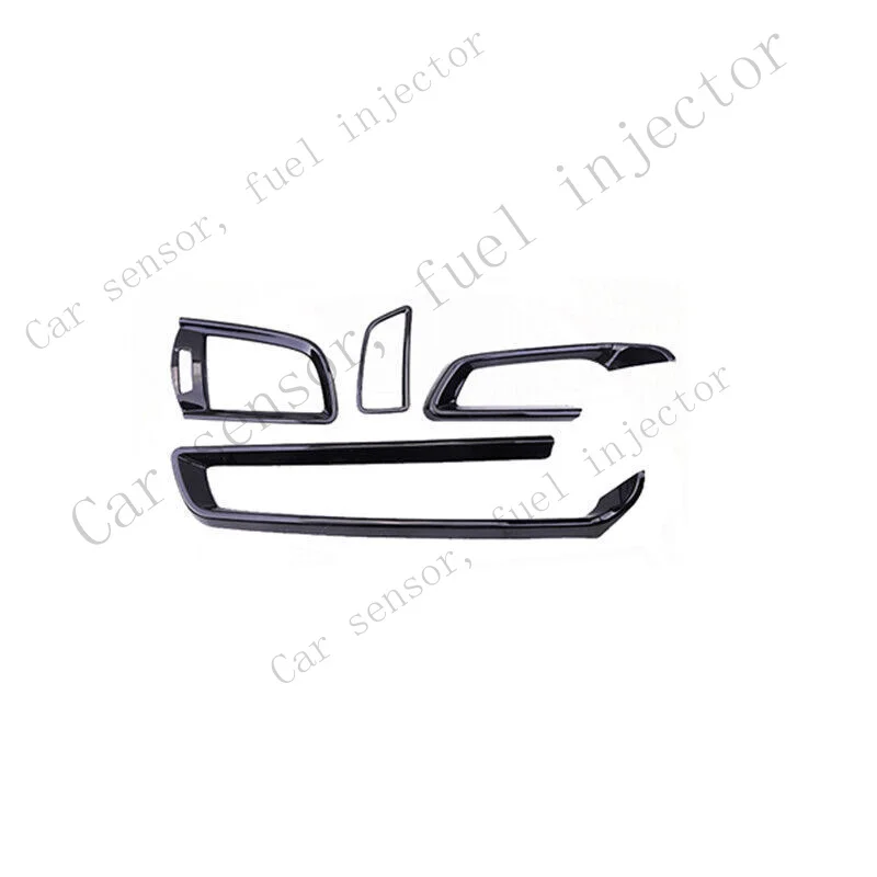 Q+ For Honda Fit/Jazz 2014-20 Bright Black Car Central Console Air Outlet Vent Trim