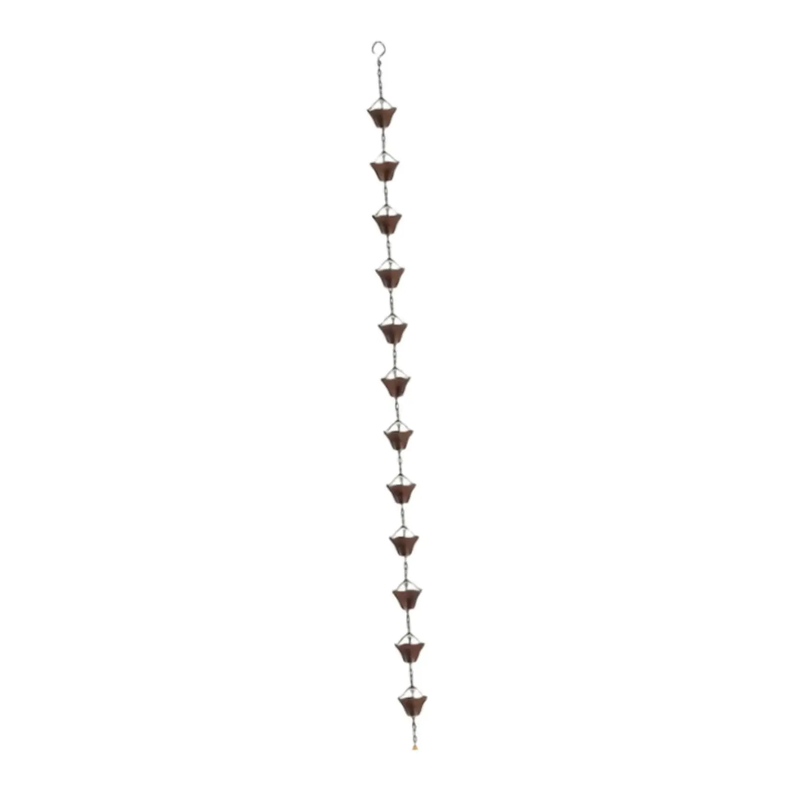 

Rain Chains Rain Water Catcher Functional and Decorative Hanging Ornament Downspout Substitution Adjustable for Roofs Outdoor