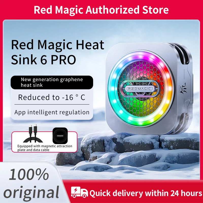 جديد النوبة الأحمر ماجيك المغناطيسي بالوعة الحرارة 6 برو الهاتف بالوعة الحرارة الخلفي كليب لايف الألعاب أشباه الموصلات التبريد قطعة أثرية Esports اللوحي