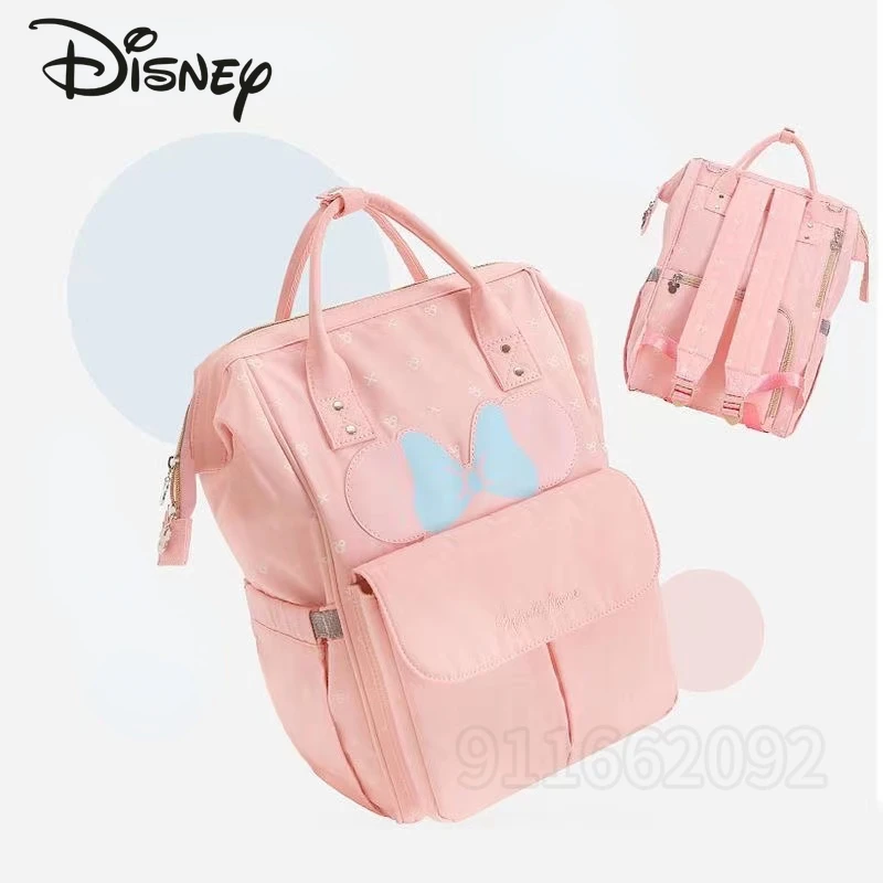 Disney Original New Diaper Bag Backpack Luxury Brand Fashion Baby Bag Multi Functional Baby Diaper Bag Large Capacity Backpack