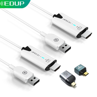 EDUP 50M Wireless HDMI Transmitter Receiver 1080P Display Dongle Extender Mini HDMI Adapter Type C Adapter for Laptop TV Monitor