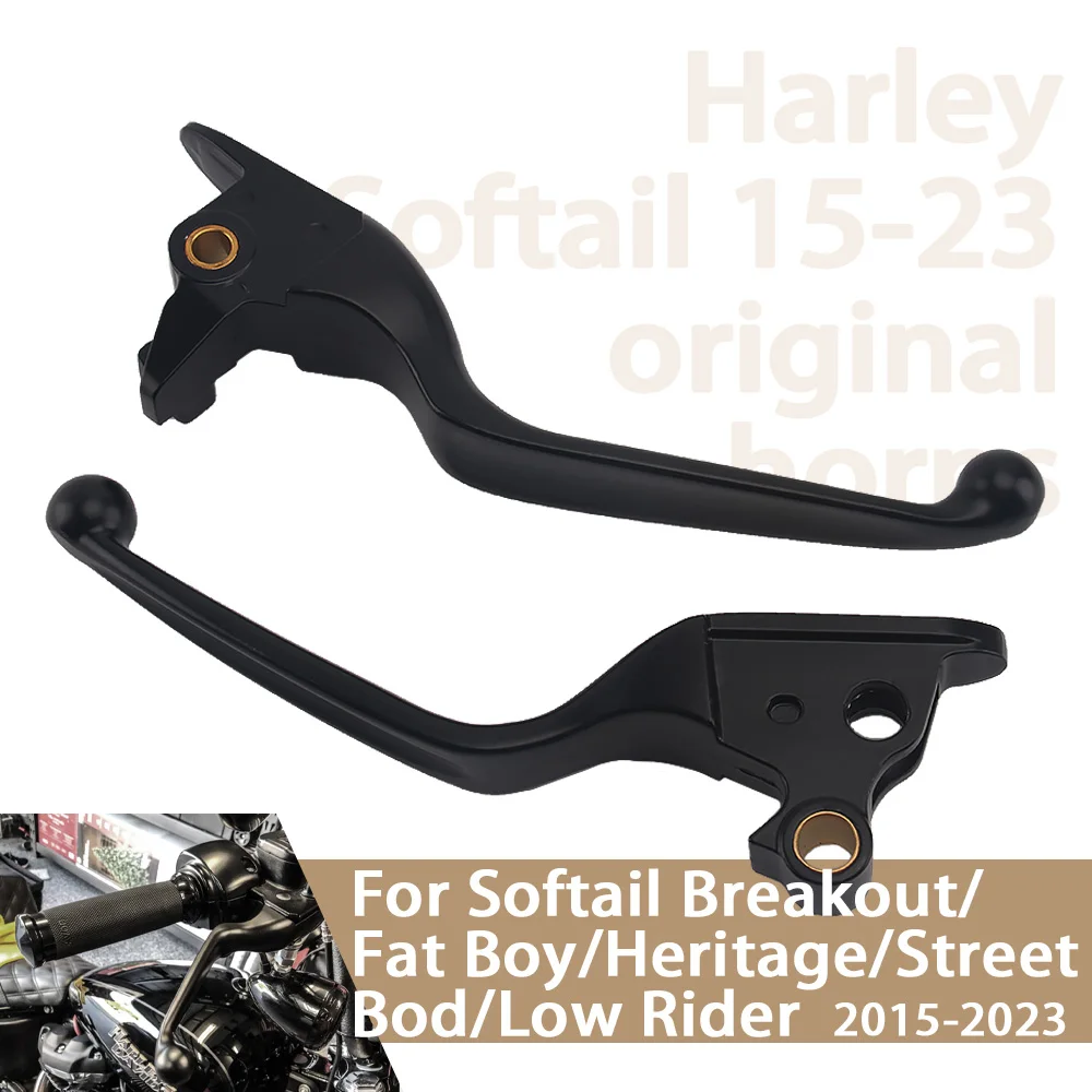 For Softail 2015-2022 Breakout Fat Boy 114 Deluxe Heritage Classic FLSL Slim Street Bob Brake Clutch Lever Hand Control Kit