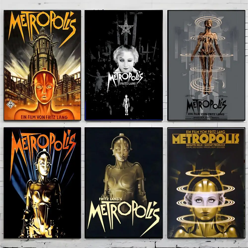 vintage sci fi M-Metropolis Poster Premium Decor Art & Gift for Household Lounge Home Ornaments