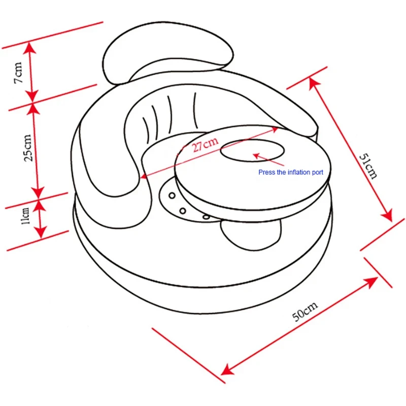 Opblaasbare babyzitje bank badkamer kruk babyrust fauteuil opvouwbare babyvoeding eetkamerstoel leren zitstoelen