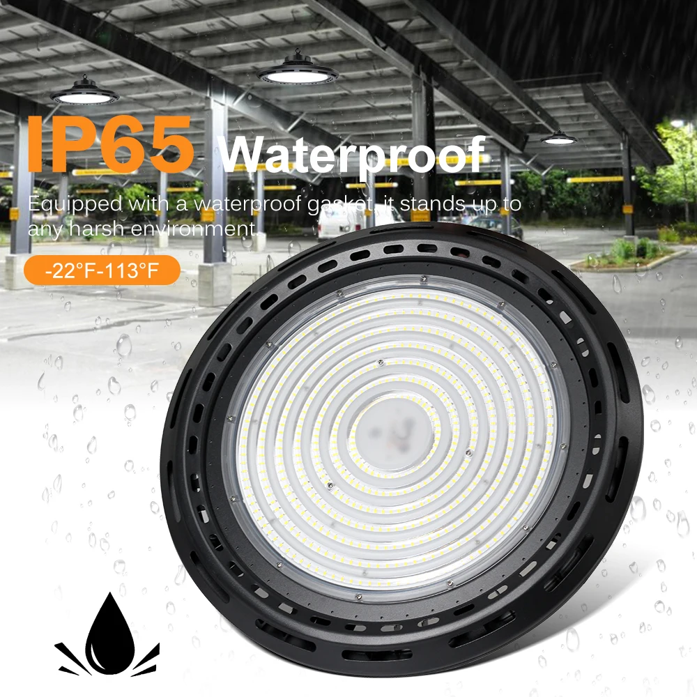 400W Mining Light UFO LED Lighting 6000K Waterproof IP65, Suitable For Shopping Malls, Warehouses, Workshops