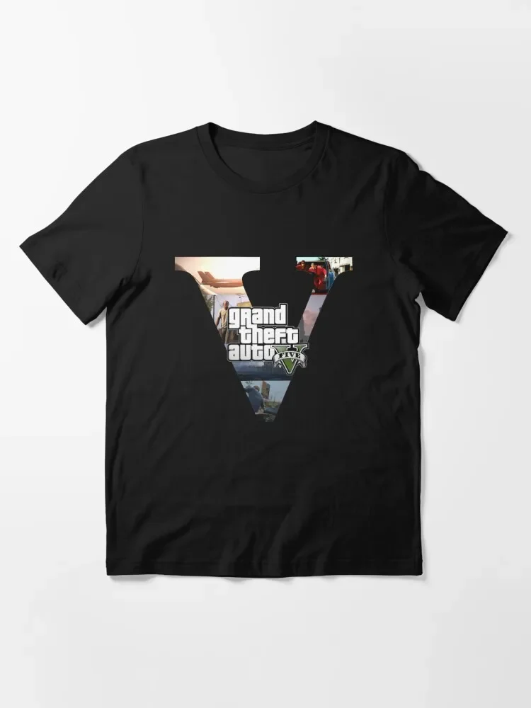 T-shirt Grand Theft Auto 5 Trilogy, San Andreas, Mods en ligne, Vice City, V Pages City, Le plus récent jeu GTA