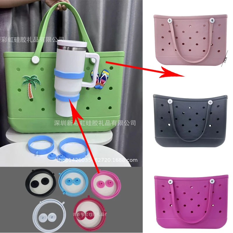 

Пляжная сумка большой емкости Eva, изолированная чашка, портативная чашка, корзина для овощей, сумка для наружного использования