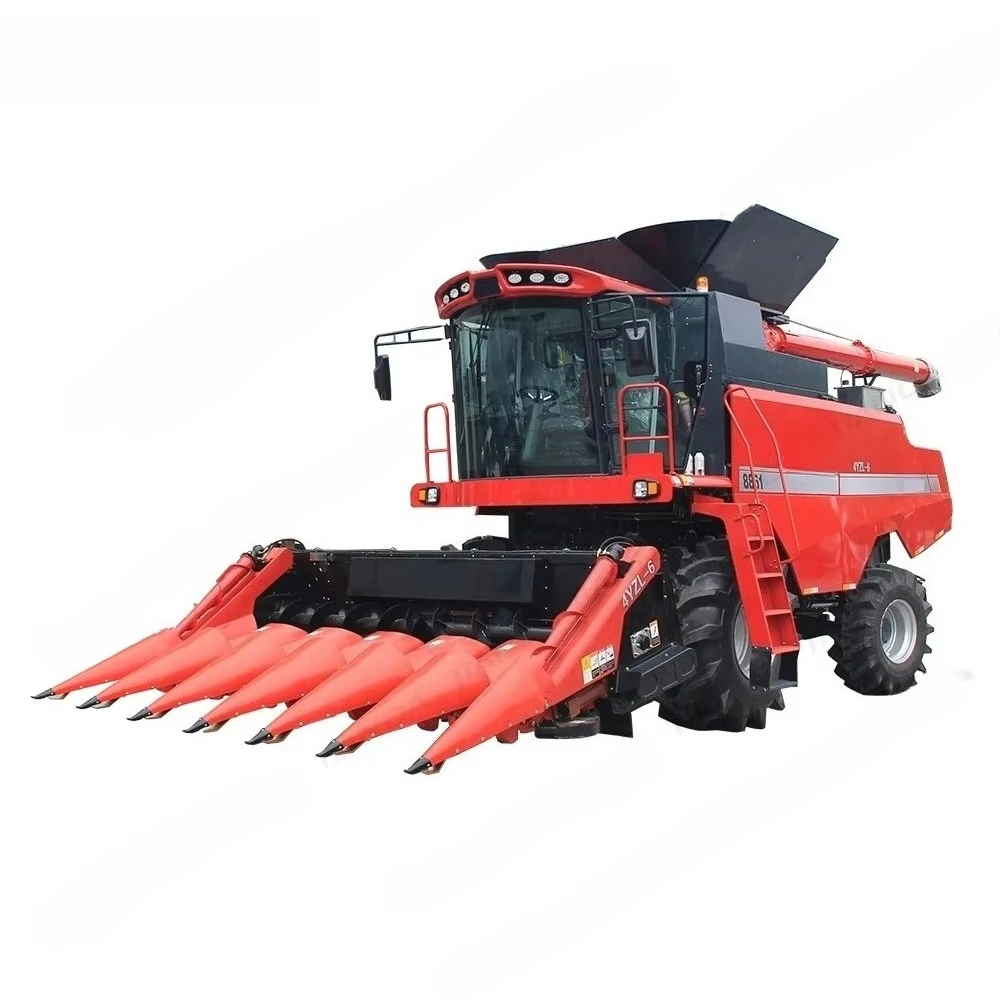 Hot Sales Rows Harder Space Maize Picking Combine Corn Harvester Agriculture 4 Row Sweet Corn Wheat Wheat Harvester For Sal
