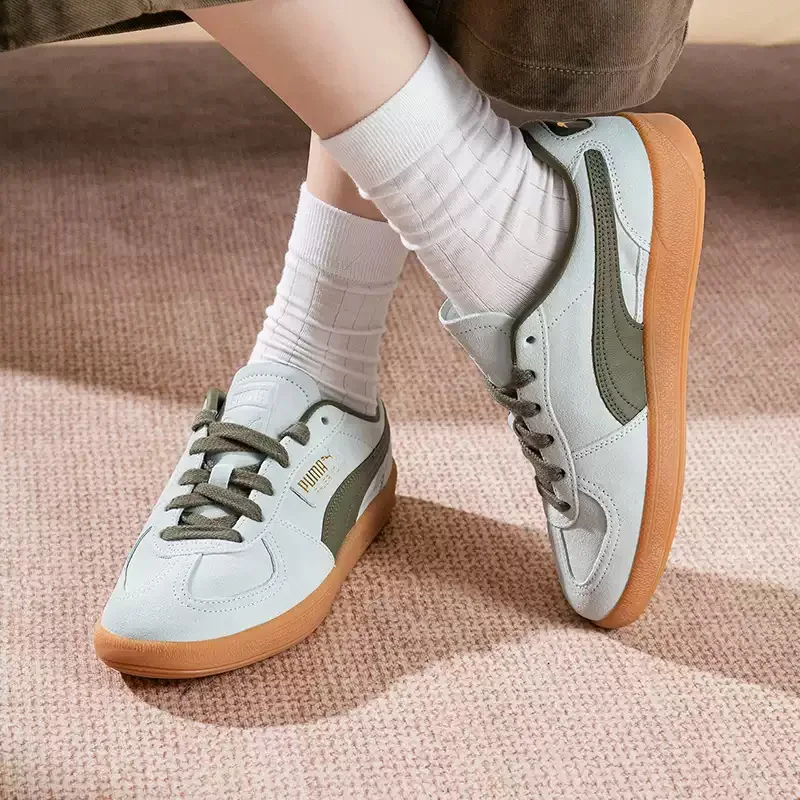 

PUMA Classic Green Suede Palermo Gum Sole Retro Casual Skate Sneakers 396463-63