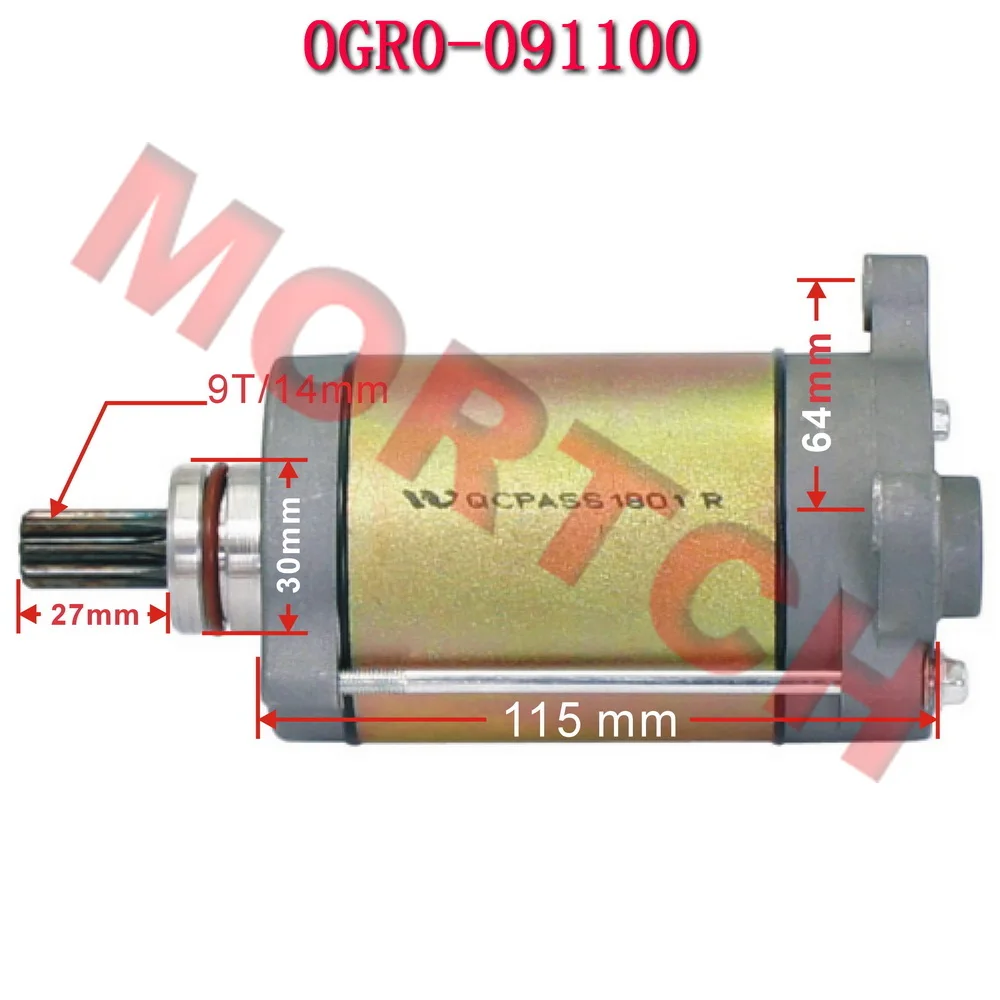 Starting Motor 0GR0-091100 For CF Moto 450cc ATV CF400ATR-2S T3a CForce 450S SSV CF500 600 400 ZForce 550EX ATV CF600ATR-2L