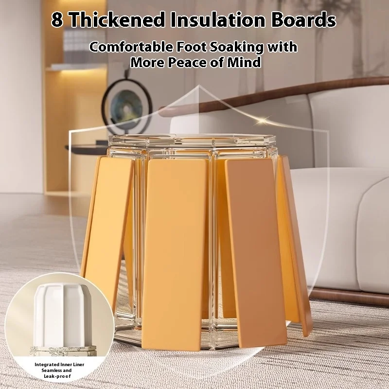 حوض استحمام القدم المحمول المنزل للطي دلو حمام القدم المحمولة الشتاء حوض غسيل القدم مع حوض استحمام القدم تمرغ حوض