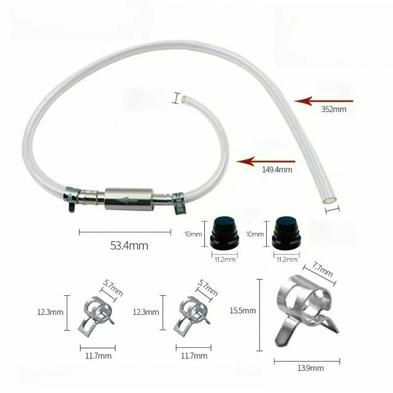 Car Motorcycle Brake Bleeding Oil Change Pump Bleeder Fluid Hose Hydraulic Clutch Valve Tube Set Pit Dirt Bike Accessories