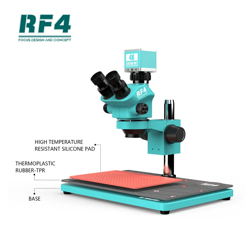 RF4 RF-PO2 tappetino per saldatura in Silicone con isolamento termico 380x260MM piattaforma di manutenzione riparazione del telefono con Pad a