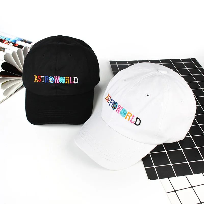 Women Men Cotton Embroidery ASTROWORLD Baseball Caps Unisex Astroworld Dad Hat Cap High Quality Summer Sun Hat Bones Gorra