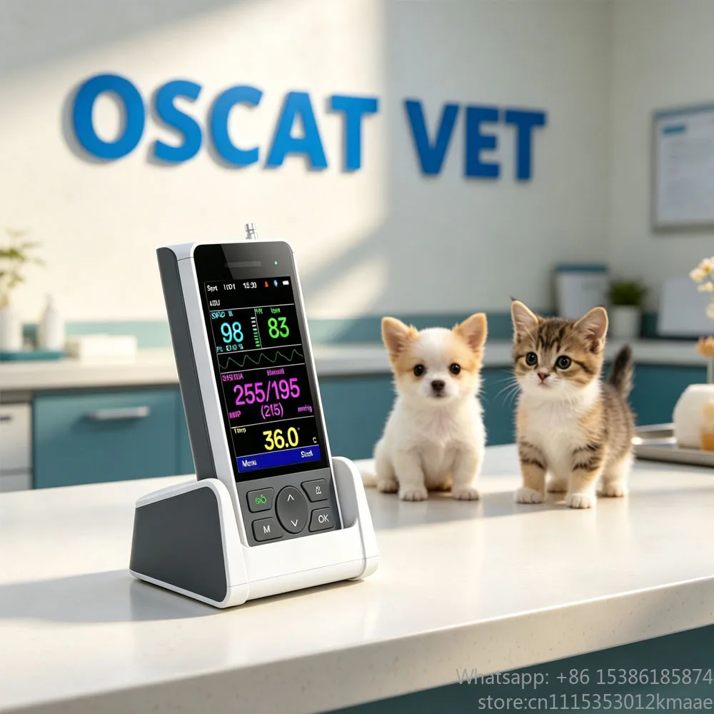 Vequyn Handheld Animal Monitor – Pulse Rate & ETCO2 Detection for Veterinary Use, Portable Design