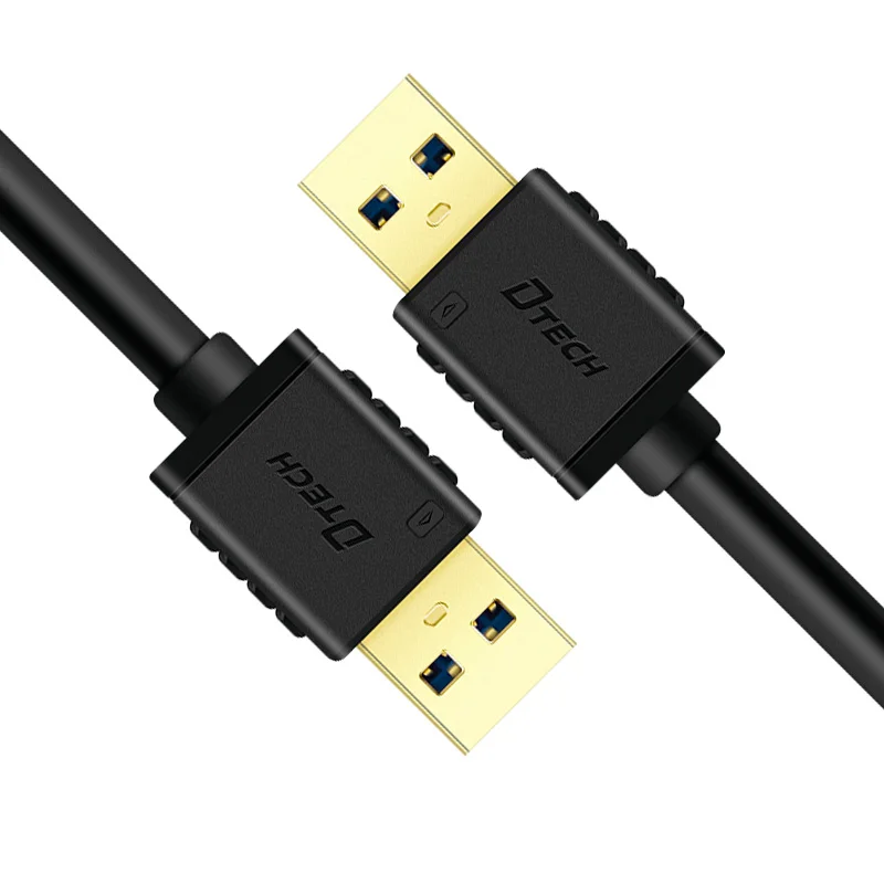 مايكرو USB 3.0 AM-AM كابل 4K أسود 0.5M 1M 1.5M 2M 5.5MM 5Gbps مطلية بالذهب PVC النحاس كابل USB للهاتف الماوس