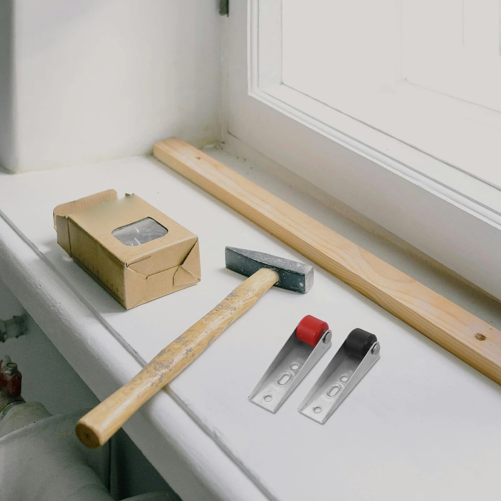 2 قطعة عجلة الباب الهادئ لأبواب خزانة منزلقة الثقيلة الاتجاه الأسطوانة بوابة دعم عجلة باب الحظيرة بكرة عجلات ل #6