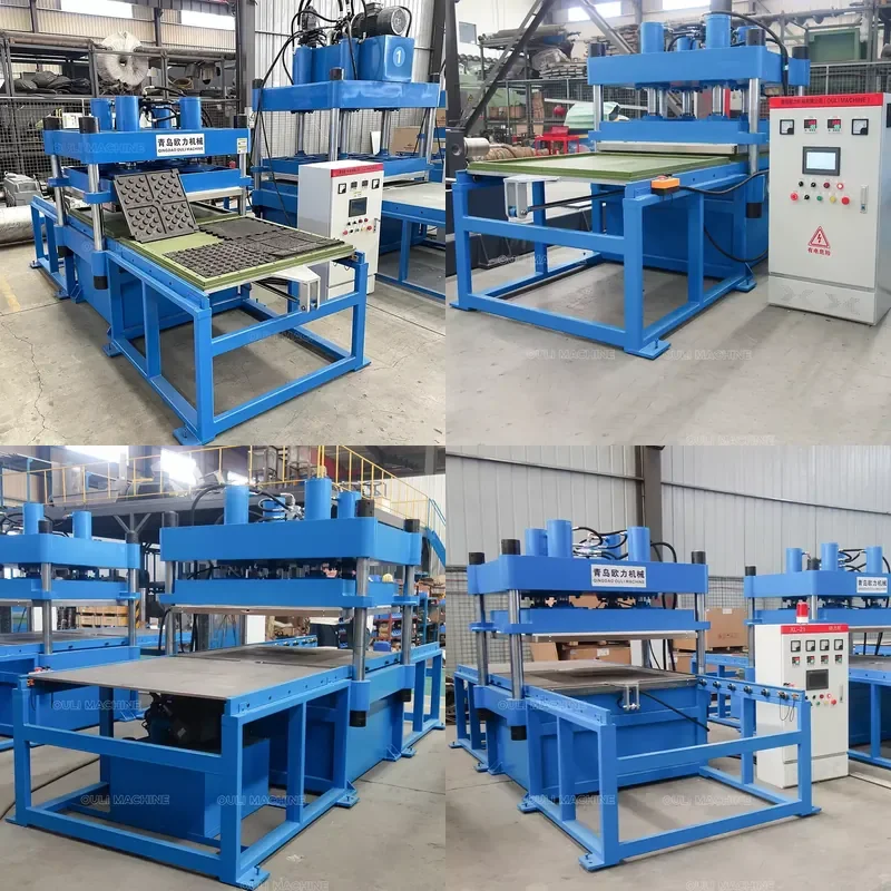 Hot 2026 1000*1000 *20mm Rubber Mat Rubber Powder Tile Molding Press Machine / Rubber Floor Mat Tile Making Machine