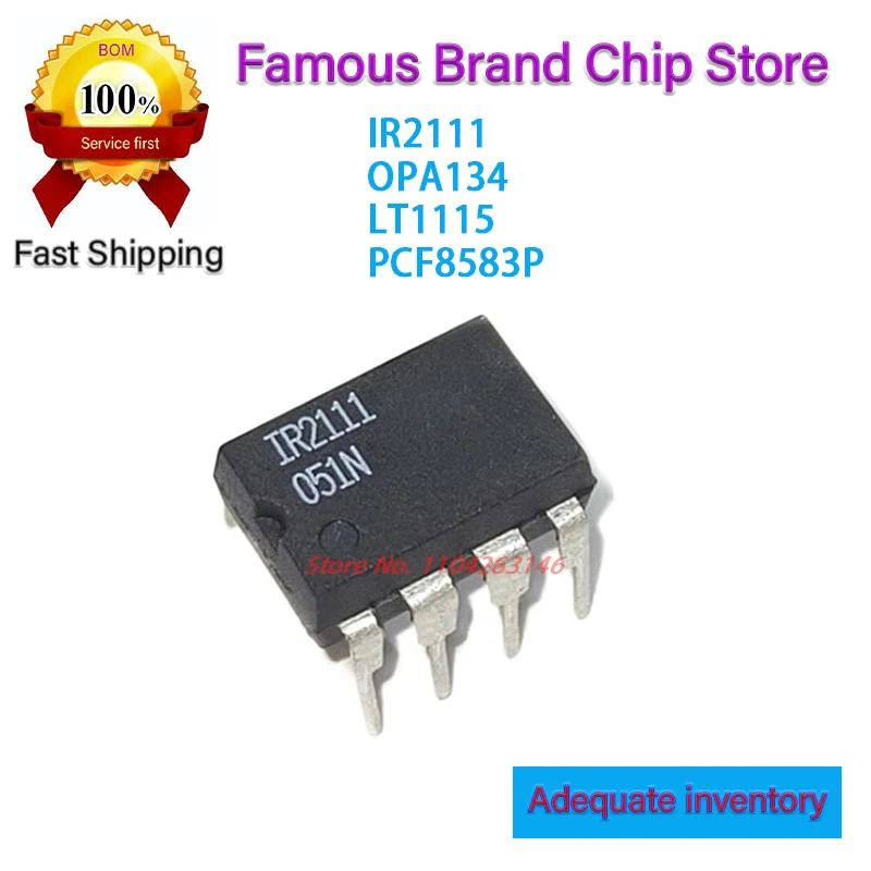 PCF8583P LT1115 OPA134 IR2111 DIP-8 100% New Spot stock! 10PCS