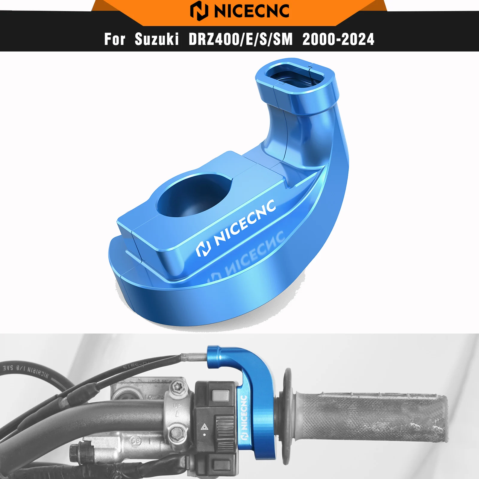 

NICECNC Throttle Housing Guard For Suzuki DRZ400 E S SM DRZ400E DRZ400S DRZ400SM DRZ 400E 400S 400SM 2000-2024 Aluminum Alloy