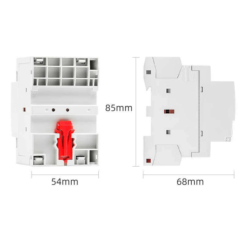 VENGIM Din Rail Household AC Modular Contactor 4P 63A 220V 400V 4NO 2NO2NC 50/60HZ